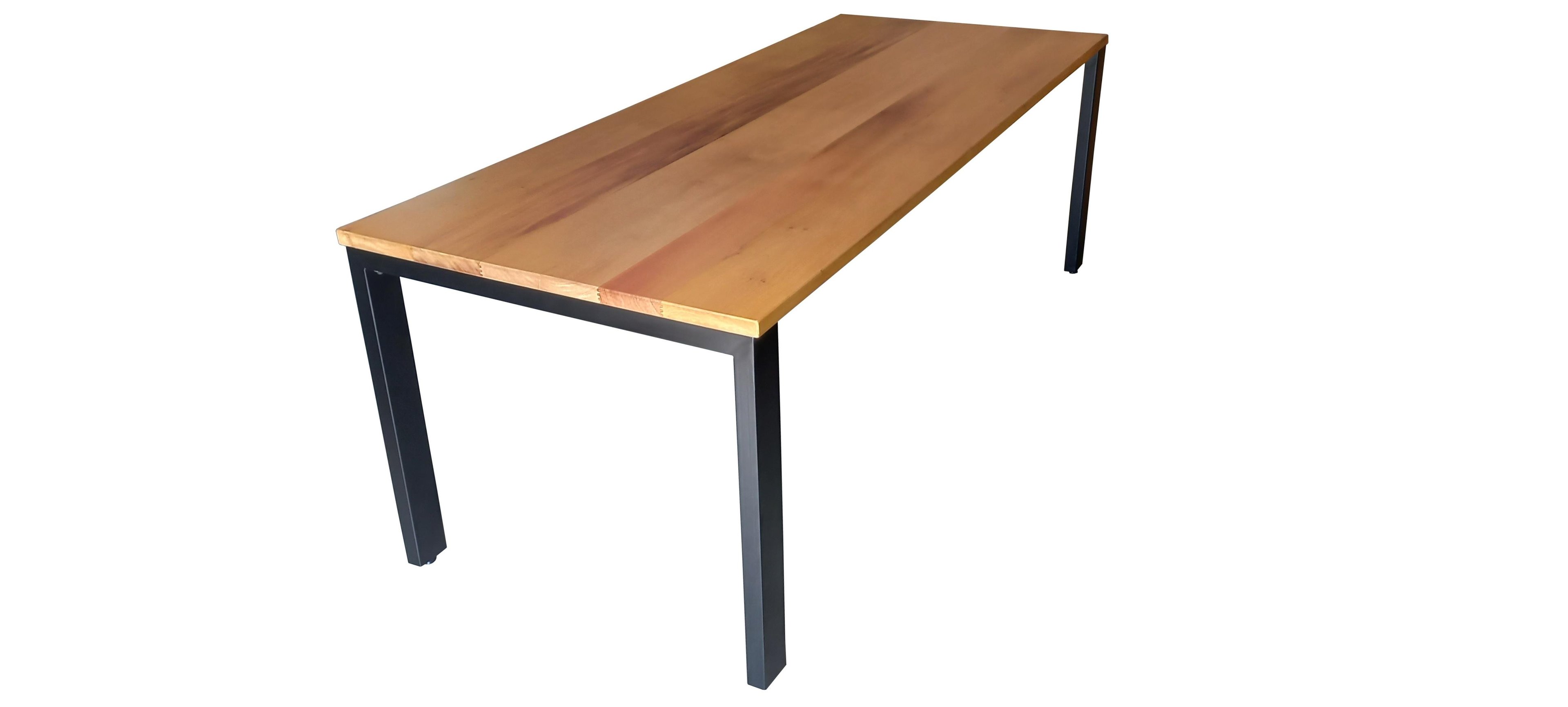 Mesa Jantar Madeira Pés de Ferro Estilo Industrial 1,30 mts