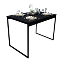 Ver imagem 5 de Mesa Jantar Apartamento Industrial 100% Mdf Compacta 100x60