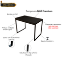 Ver imagem 3 de Mesa Jantar Apartamento Industrial 100% Mdf Compacta 100x60