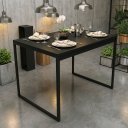 Ver imagem 5 de Mesa Jantar Apartamento Industrial 100% Mdf Compacta 100x60