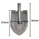 Ver imagem 2 de Kit 2 Pá Cavar de Bico Galvanizada sem Cabo - Volpato