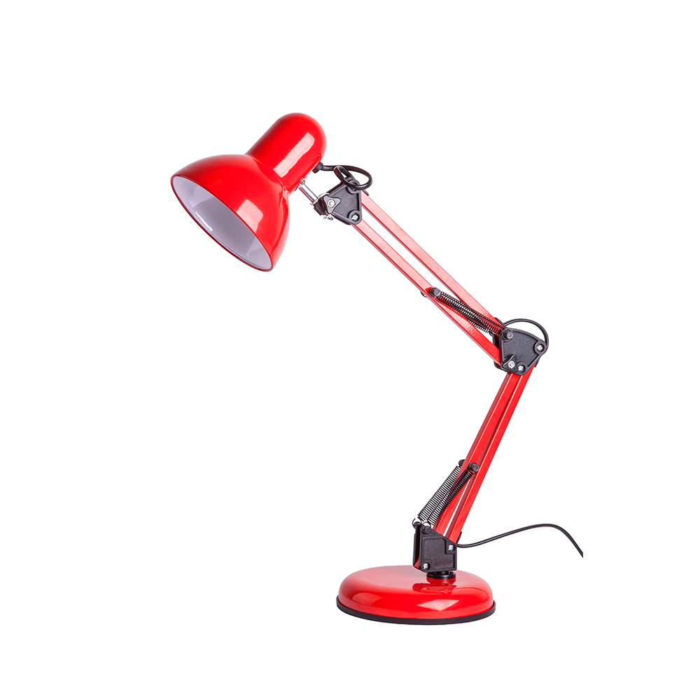 Luminária de Mesa Pixar Game Escritório Estudo Dupla Articulação E27 Bivolt:Vermelha
