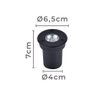 Embutido de Solo Led Nordecor Venna Of 6417 5w 12° Bivolt Preto 3000k Luz Amarela 3000k Luz Amarela - 2