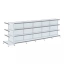 Ver imagem 1 de Gondola Centro 137 Fit Ate 5 Metros 1 Ponta Branco 44b Pe Cinza