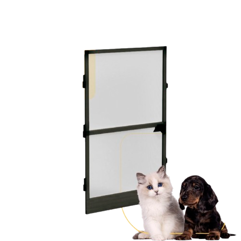 Mosquiteira para Porta Preta 1,00x2,10m com Tela Resistente À Pet