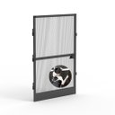 Ver imagem 2 de Mosquiteira para Porta Preta 1,00x2,10m com Tela Resistente À Pet