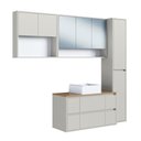 Ver imagem 3 de Conjunto para Banheiro 176cm com 4 Peças Gabinete Suspenso