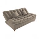 Ver imagem 3 de Sofá Cama Duda Veludo Capuccino Matrix Sala Premium Original 3 Lugares