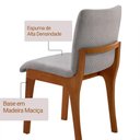 Ver imagem 3 de Conjunto com 2 Cadeiras Bella Madeira Maciça Estofado Imbuia Moderna