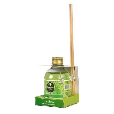 Difusor Aromatizante Bamboo Verde Claro 250ml Floresta Verde