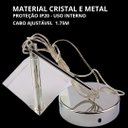 Ver imagem 5 de Pendente Cubo de Cristal Pd1114 Prata Bivolt Ip20 3k/4k/6k