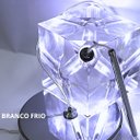 Ver imagem 3 de Pendente Cubo de Cristal Pd1114 Prata Bivolt Ip20 3k/4k/6k