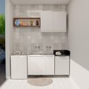 Ver imagem 3 de Kit Lavanderia Duplo com Balcao Branco - 114 Litros