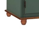 Ver imagem 4 de Balcão Buffet 3 Portas e 2 Gavetas 50631 Linz Móveis - Verde Musgo/imbuia Glazer