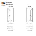 Ver imagem 3 de Porta Vision 6 Preta Esquerda 2,10 X 0,80