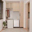 Ver imagem 3 de Kit Lavanderia 500 com Balcao Branco - 48 Litros Ghelplus