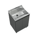 Ver imagem 2 de Kit Lavanderia 500 com Balcao Chumbo - 48 Litros