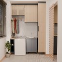 Ver imagem 3 de Kit Lavanderia 500 com Balcao Chumbo - 48 Litros