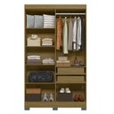 Ver imagem 2 de Guarda Roupa Dakota Solteiro Ripado 4 Portas