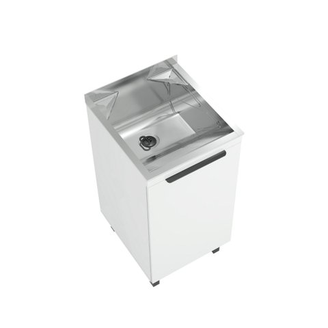 Kit Lavanderia Mini com Balcao Branco - 32 Litros Ghelplus
