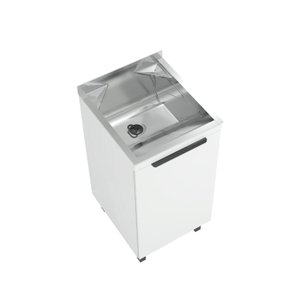 Kit Lavanderia Mini com Balcao Branco - 32 Litros