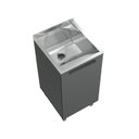 Ver imagem 2 de Kit Lavanderia Mini com Balcao Chumbo - 32 Litros