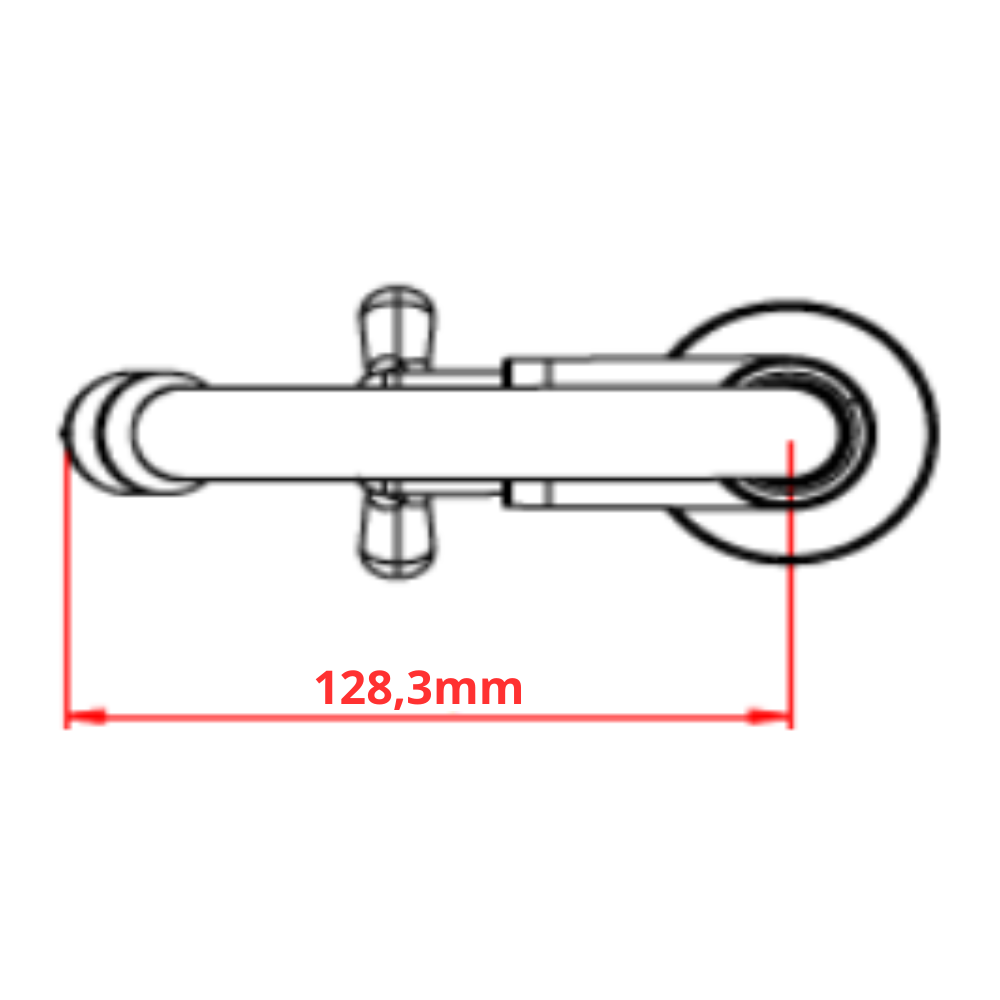 Torneira Lavatório de Mesa Bica Baixa Móvel Linha Vienna 1/2'' Abs Cor Cinza e Cromado Durín - 3