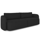 Ver imagem 1 de Sofá 3 Lugares Sala Living Orgânico 240cm Oregon K01 Veludo Preto - Lyam Decor
