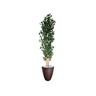Planta Árvore Artificial Bambu 2,18m Com Vaso Marrom 44 - 1