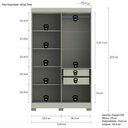 Ver imagem 4 de Guarda Roupa Dakota Solteiro Ripado 4 Portas