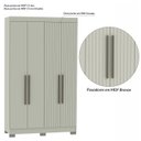 Ver imagem 7 de Guarda Roupa Dakota Solteiro Ripado 4 Portas