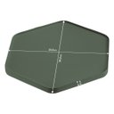 Ver imagem 2 de Bandeja Hara Mel Couro Ecológico 39,5 X 34,5 X 2 Cm:verde Sálvia