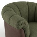 Ver mais imagens de Poltrona Decorativa Alce Pes Madeira Linho Color Trend e Courino Tca 307 Tcs 721 Moll