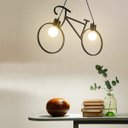 Ver imagem 4 de Luminária Pendente Bicicleta 62cm E27 40w com Lampada Filamneto 4w 2200k Preto