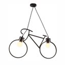 Ver imagem 1 de Luminária Pendente Bicicleta 62cm E27 40w com Lampada Filamneto 4w 2200k Preto