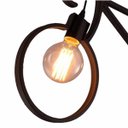 Ver imagem 6 de Luminária Pendente Bicicleta 62cm E27 40w com Lampada Filamneto 4w 2200k Preto