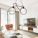 Ver imagem 2 de Luminária Pendente Bicicleta 62cm E27 40w com Lampada Filamneto 4w 2200k Preto