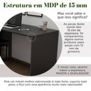Ver mais imagens de Conjunto 2 Peças com Escrivaninha em L Cubos e Estante Escada Preto Artany