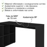 Kit 2 Peças com Escrivaninha em L cubos e Estante Escada - 12