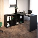 Ver imagem 5 de Kit 2 Peças com Escrivaninha em L cubos e Estante Escada