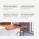 Ver imagem 5 de Kit 2 Banquetas para Bancada Flórida Preta 60cm Cozinha Gourmet Balcão Ilha Piscina Área de Lazer