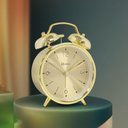 Ver imagem 2 de Relógio Despertador de Mesa Dourado Herweg 2720-029 Dourado