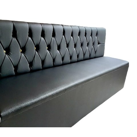 Poltrona Booth Black 2,50cm Capitone a Mão Sku173