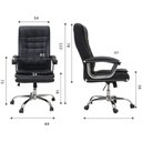 Ver imagem 7 de Cadeira de Escritório Presidente Big Munique Confort Base Giratória com Molas Ensacadas - Preto