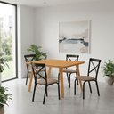Ver imagem 4 de Mesa de Jantar em Madeira Maciça Millena 120cm Robusta Imbuia