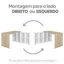 Ver imagem 7 de Kit 2 Peças com Escrivaninha em L cubos e Estante Escada