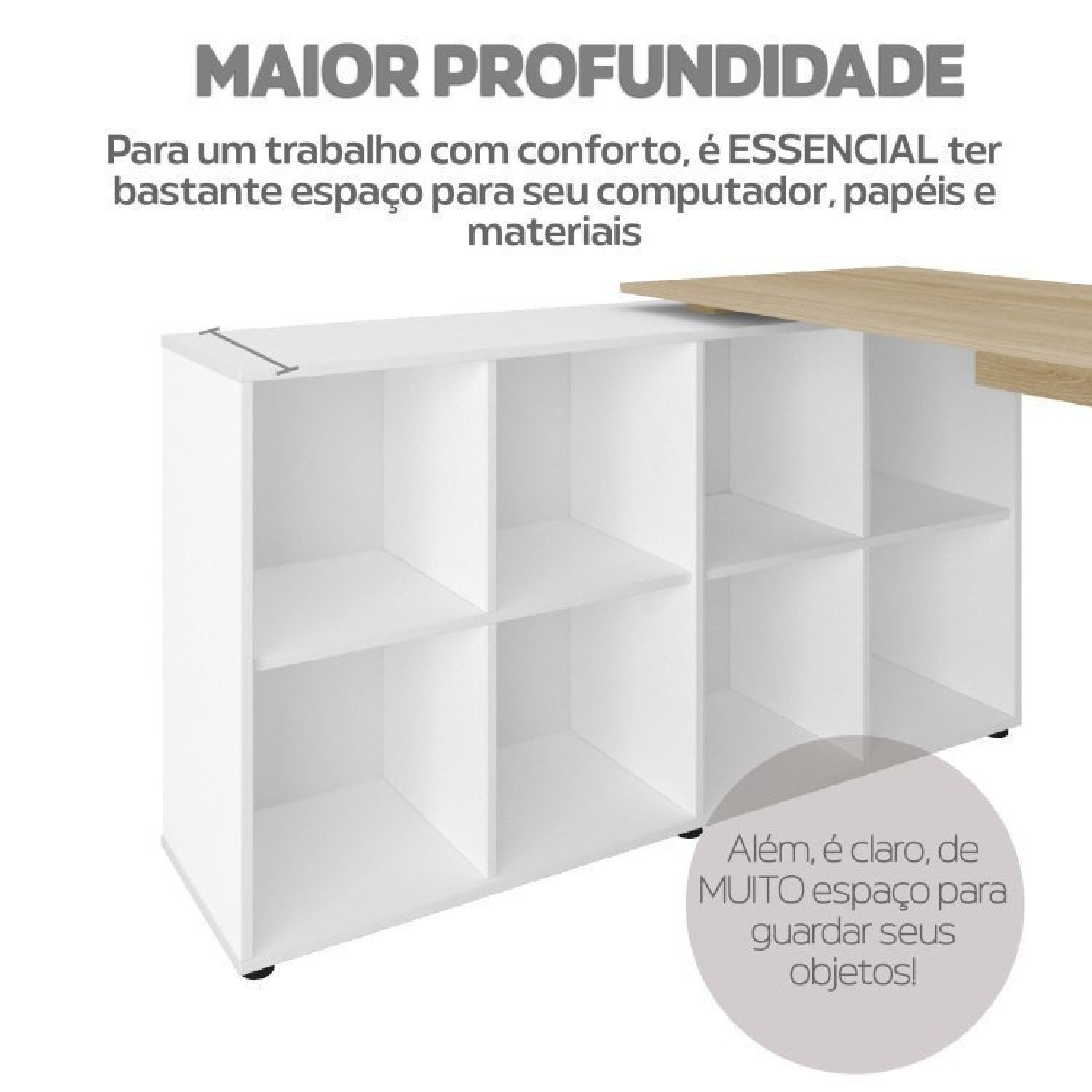 Kit 2 Peças com Escrivaninha em L cubos e Estante Escada - 10