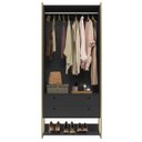 Ver imagem 7 de Guarda Roupa Closet Modulado Industrial 2 Porta 2 Gavetas Olivar