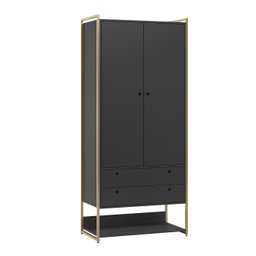 Guarda Roupa Closet Modulado Industrial 2 Porta 2 Gavetas Olivar - 2