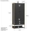 Ver imagem 4 de Guarda Roupa Closet Modulado Industrial 2 Porta 2 Gavetas Olivar